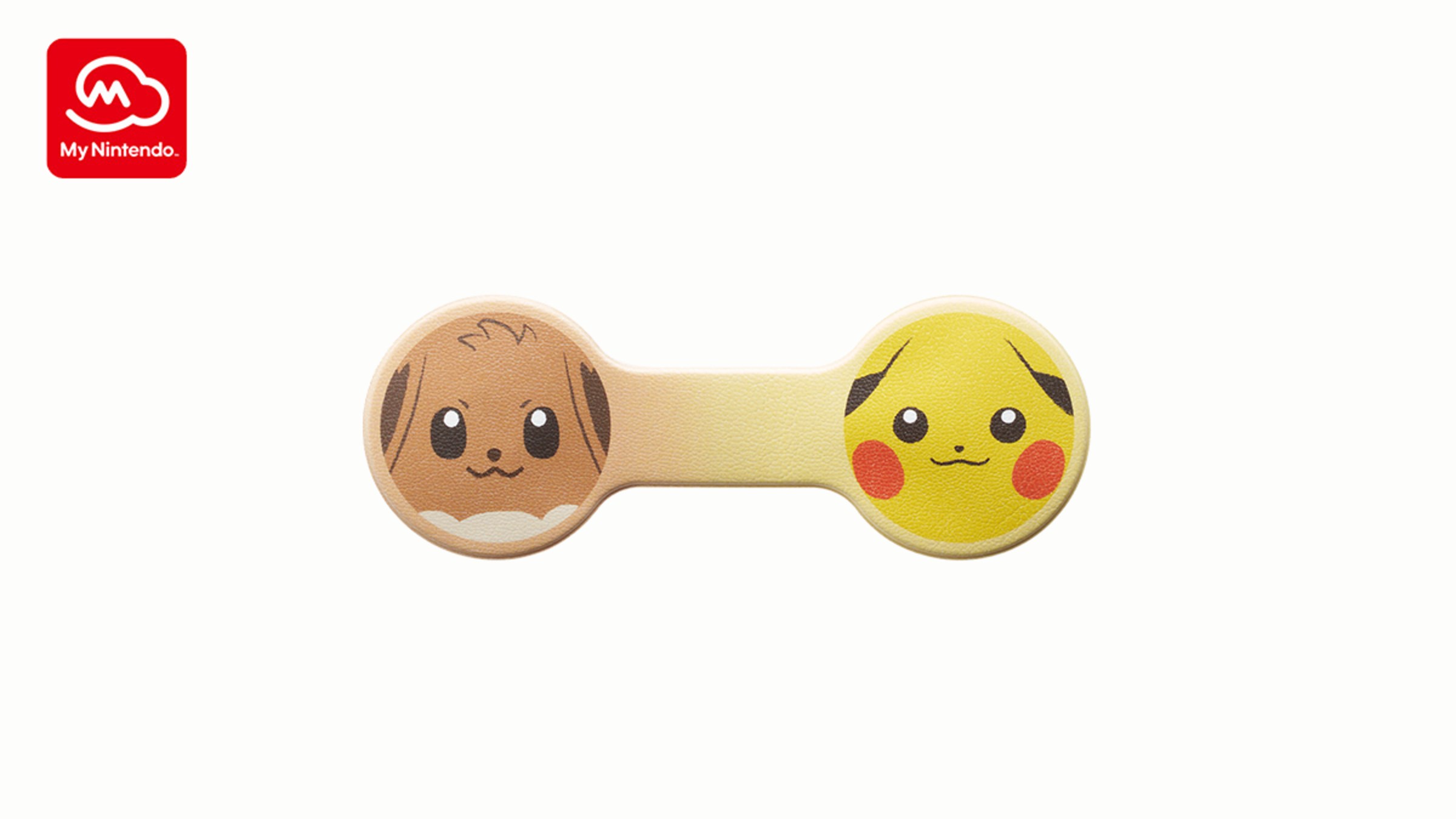 Pikachu and Eevee Mask Cable Strap - Merchandise - Nintendo